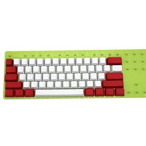 Lege 87 Witte rode Dikke PBT OEM Profiel Keycap voor MX-Schakelaars Mechanisch Toetsenbord (alleen Keycap)