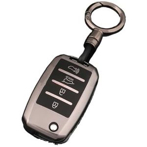 Sleutelbehuizing houder Tpu Afstandsbediening Autosleutel Case Cover Shell Voor Rio 3 K2 K3 K4 K5 Voor Sportege Voor Picanto Voor Optima Voor Soul Voor Ceed Sleutelbehuizing(4 BTN Grey Set 2)