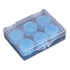 6/12 STKS Siliconen Oordoppen Geluidsreductie Slaap Anti Cancelling Geluidsisolatie Oordopjes Bescherming Slapen Herbruikbare Oordoppen (6 STKS Blauw)