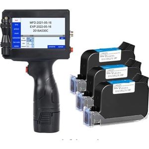 Draagbare intelligente handheld label-inkjetprinter Productiedatum QR-code ondersteunt meerdere talen zonder vervaging Afdrukken in meerdere formaten(Printer-3 Ink)
