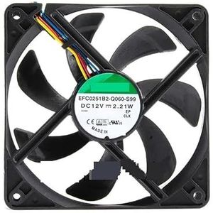 Voor Sunon efc0251b2-q060-s99 12025 12V 2.21w4 draad PWM mute computer host ventilator(2-wire B1 plug)