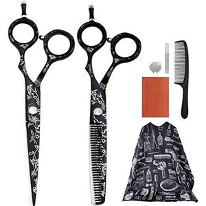 5,5/6 ""Cape Hair Scissors Kappers Schaar Kapper Salon Styling Scisors Professionele Japanse Haircutting Shears Dunner Shear (Maat : 6.0 inch)