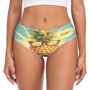 sawoinoa Tropisch fruit van ananas Srar onderbroeken dames middelhoge taille slip vrouwen comfortabel elastisch sexy ondergoed bikini broekje, Mode Pop, XS