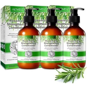 P-Beauty Rozemarijn conditioner, 3 x 300 ml, zachte spoeling voor beschadigd en droog haar, rozemarijn haarconditioner voor haargroei en hoofdhuidverzorging, rozemarijn mint, haarverzorging voor alle