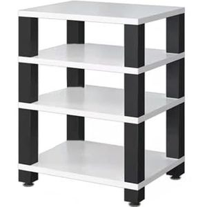 4-laags Mediastandaard, Audio-/videostandaard, Cd-spelerstandaard, Stereocomponenten-opbergkast For Entertainment, Stereocomponenten For Thuis/kantoor/theater(Color- 4)