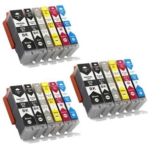 PGI-570 CLI-571 XL compatibele inkt for C-non P-XMA MG5750/MG5753/MG6850/MG7750 serie printers - hoge capaciteit(6Color 3set)