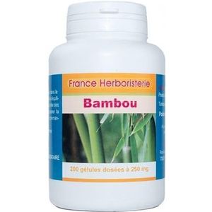 Bamboe capsules (Thabashir) 200 capsules gedoseerd met 250 mg.