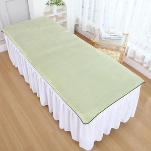Green(n),190x90cm,LDLCYCN Massage Beddengoed Microfiber Beauty Beddeksel Spa Massage Tafel Gezicht Handdoek Voor Salon Spa Therapeut Badlaken Handdoek Massage Beddeksel Machine Wasbaar