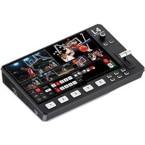 L4 Video Switcher Videomixer met meerdere camera's 10,1 inch touchscreen USB3.0 Snelle streaming Live streaming-apparatuur,Schakelde soepel