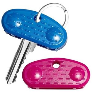 2-delig sleutelgereedschap voor artritis en ouderen, roze en blauw voor thuis/kantoor