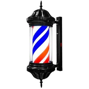 Barber Pole Light, buitenlicht, 70cm/27'' Barber Pole Retro Style LED-licht Kapsalon Open Sign Barbershop Roterende LED-strips Bespaar energie Wandlamp for bar (Kleur: A) (Color : C)