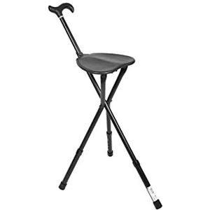 KMINA PRO - Wandelstok - Hoogte Verstelbaar - Opvouwbare Zitplaats - Stoel Combo