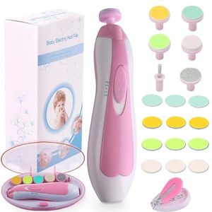 Sponsored Ad - Baby Nail File Elektrische Nail Trimmer Manicure Set met Nagelclips, Toes Fingernails Care Trim Polish Gro.