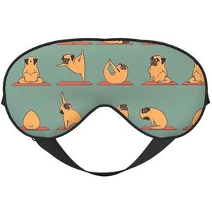 Yoga Pug Slaap Eye Mas Bijgewerkt Ontwerp Licht Blokkerende Night Eye Blinder Mannen Vrouwen Shift Werk Reizen