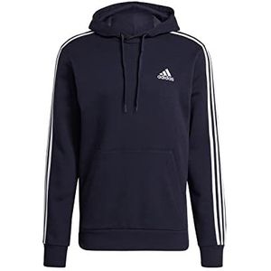 adidas Heren Essentials Fleece Sweatshirt met capuchon, Legend Ink/White, XL