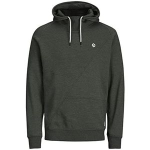 JACK & JONES Mannelijk sweatshirt gedetailleerd, Rosin Melange/Detail Whisper White, M