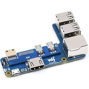waveshare Pi Zero to Raspberry Pi 3B+ B Board Adapter,Based on Raspberry Pi Zero to Reproduce The Original Appearance of The 3B Series Board,Alternative Solution for Raspberry Pi 3 Model B+ B