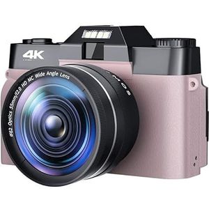 Videocamera Vlogcamera Recorder 48MP digitale camera for fotografie 3""Flip Rotate Screen 4K Selfile Camcorder 16x digitale zoom Streaming videocamera's(NO TF Card,With Lens-03)