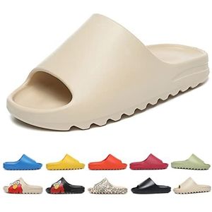 Cloud Sliders voor dames en heren, antislip, sneldrogende doucheslippers, ultrazachte slippers met dikke zool, strandsandalen, huiskussentjes voor binnen en buiten
