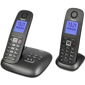 Gigaset A540 Dect draadloze telefoon, antraciet/zwart, Duo met antwoordapparaat, zwart