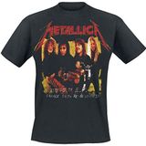 Générique Metallica T-shirt, garage, foto, geel, band, logo, officieel gelicentieerd product, voor heren, zwart, zwart, S