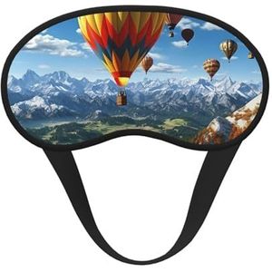 Heteluchtballon, slaapmasker, zacht, comfortabel oogmasker met verstelbare riem, verduistering, oogslaapschaduw, hoes voor vrouwen, meisjes, mannen, reizen, yoga, dutje in ploegendienst