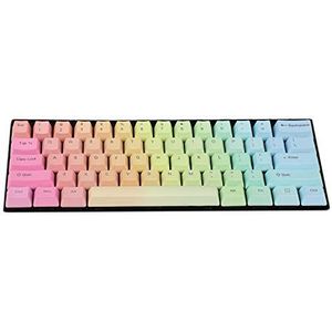 Regenboog Hoogste gedrukte Kant gedrukte Lege PBT Geverfde Keycaps Voor OEM Cherry MX Schakelaars Mechanische Toetsenbord Poker Faceu GH60 (61 Hoogste gedrukt)