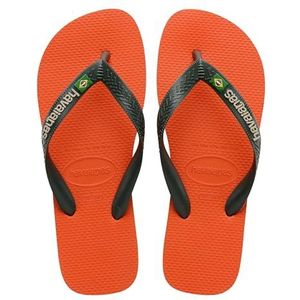 Havaianas Unisex Brasil Logo, Oranje Sunset, 35/36 EU