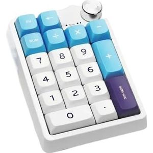 QPSJXN K20 RGB mechanisch toetsenbord accessoire met drie modi warme swap-knop voor draadloze pc-toetsenbordgeschenken (blauw)