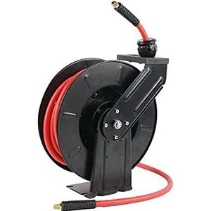 Airpress Luchtslanghaspel rubber muurhaspel zelfoprollend 20 m