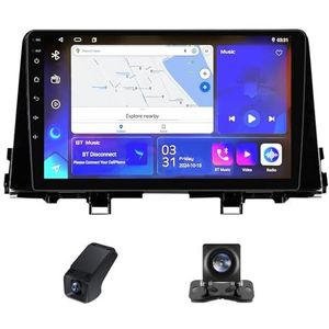 Android 13 Autoradio geldt voor Kia Morning 3 picanto 2017-2020 9 inch Touchscreen Autoradio met Wireless Carplay Android Auto GPS Bluetooth FM/RDS Radio WIFI+Telecamera Achterkant(NF-3)
