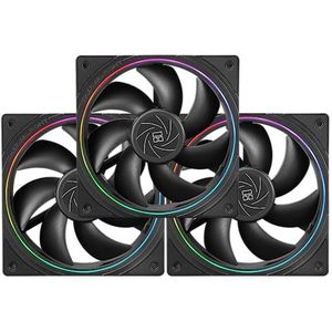 Thermalright TL-S12 CPU-ventilator behuizing-koeler PWM-ventilator, lichteffect met fijn diafragma, 4-pins PWM-aansluiting, computerventilator met ARGB-paneel, 1500 tpm snelheid pc-koelventilator (120