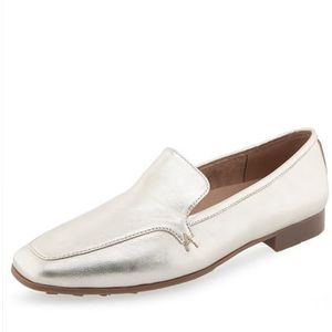 Aerosoles Paynes Loafer voor dames, plat, zacht goudkleurig leer, maat 36, Zacht Goud Leer, 38.5 EU