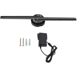 3D-hologramventilator, 42cm 224LED 16GB holografische projector, wifi-lamp met kralen, holografisch opladen, 3D-reclame, lichtbeeld Helderheidseffect