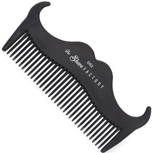 The Shave Factory Hittebestendige Zwarte Kammen - Essentieel voor Professionele Haar Verzorging - Gemaakt van Hoogwaardig en Duurzaam Materiaal (Zwart 052)