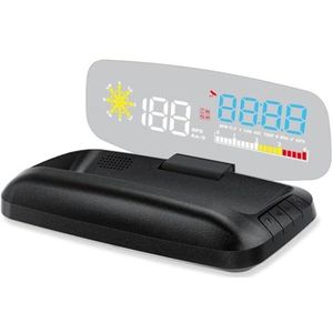 Head Up Display HUD-navigatieprojectie, display vooraan, gps, snelheidsmeter, watertemperatuur, brandstofverbruik, auto-accessoires (C5)