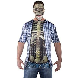 Underwraps Heren Skull Masker, Grijs, One Size