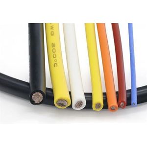 Elektrische draad, 5 meter ultrazachte hittebestendige siliconendraad 30AWG tot 20AWG hoge temperatuur flexibele koperkabel bodemelektronica(Purple,22AWG)