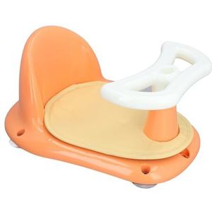 Babybadzitje, Ergonomische 4 Zuignappen, Stabiel, Antislip Babybadzitje voor Hotel voor Badkamer (ORANGE)