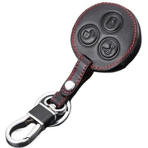Autosleutel beschermhoes Leren Autosleutelhoeshouder Voor SMART Voor Fortwo 450 Voor Forfour Voor Roadster Voor City Body Cover Protection Sleutel Shell