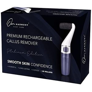 Elektrische harde huidverwijderaar oplaadbaar: Own Harmony professionele pedicure- beste elektronische voetvijl schuurmachine voor eeltverwijdering en droge gebarsten hielen voetverzorging (USB-snoer)