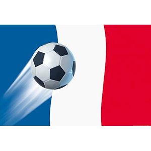 1art1 Voetbal XXL Poster France Country Flag Affisch Plakkaat 120x80 cm