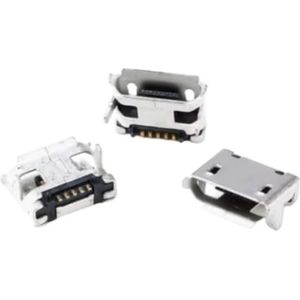100pcs Micro5P Socket 7.2 Post Long Pin USB Female Chassis Connector - 4-Pin Braided Design for Reliable Connections(Micro5P/2-pin 7.2)