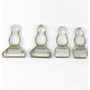 20 stuks 10/12/15/18 mm metalen gespen voor jarretelhouders, beha's, ondergoed, kousenbanden, kousenhouders, korset, haken, doe-het-zelf naai-accessoires, 18 mm - 20 stuks