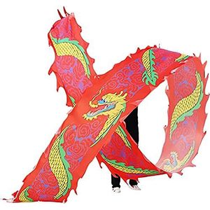 Dragon Ribbon Streamer, Dragon Silk Flowy, Oefenlint Streamer Silk Dragon Dance Ribbon Streamer, 3D Kleurrijke Dragon Silk Flowy Spinning & Shaking Poi Outdoor Park (Color : C, Size : 8m/26ft)