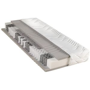 BeCo Matras, 80 x 200 cm, Vision Sleep pocketveringmatras, hardheid H3, Stiftung Warentest ""GUT"" (getest in 90 x 200 cm H3, 10/2023), orthopedisch matras met 7 zones, hoogte 22 cm, Made in Germany