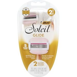 Bic Soleil Glide Razors - Met Moisture Bars - 2 Count Razors Per Pakket - Pack van 3 Pakketten