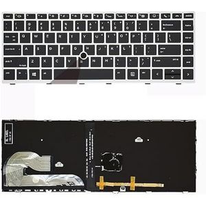 Laptoptoetsenbord voor HP voor EliteBook 745 G5 840 G6 846 L14378-001 L11307-001(US Silver mouse)
