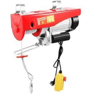 Elektrische lier, elektrische hefbrug, hefhoogte met noodstop, voor garage, plafond, overhead fabriek, 1000 kg, overbelastingsbeveiliging, krachtige draagbare lier