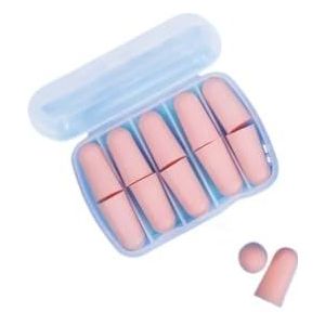 10 Stks/5 Paar Comfort Oordopje Ruisonderdrukking Foam Zachte Oordoppen Ruisonderdrukking Taps Oordopjes Beschermende voor Slaap Reizen (01)